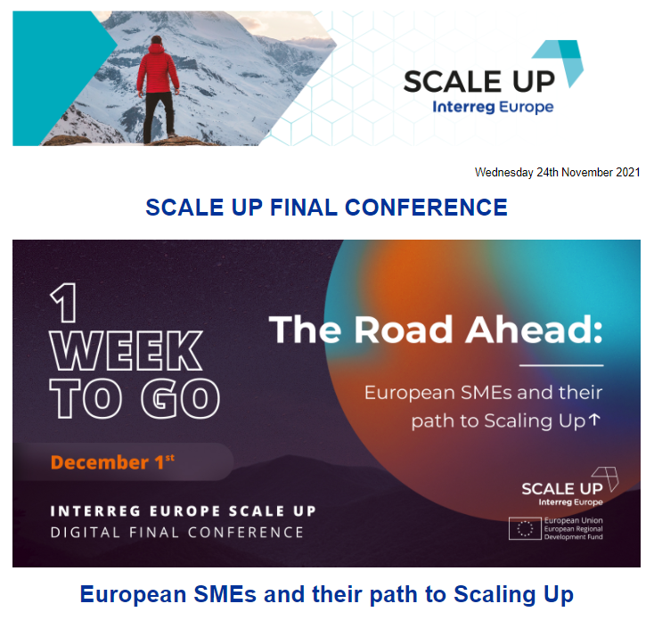 Special newsletter SCALE UP - Final Conference