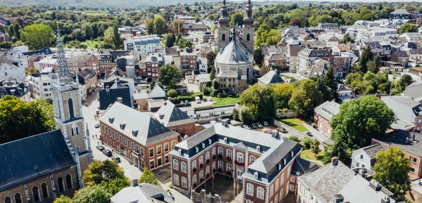 The executive government district in Eupen The executive government district in the town center of the Belgian city Eupen