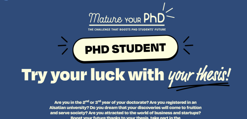 Front web page of Mature your PhD challenge