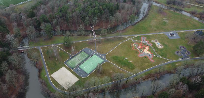 historical park from above
