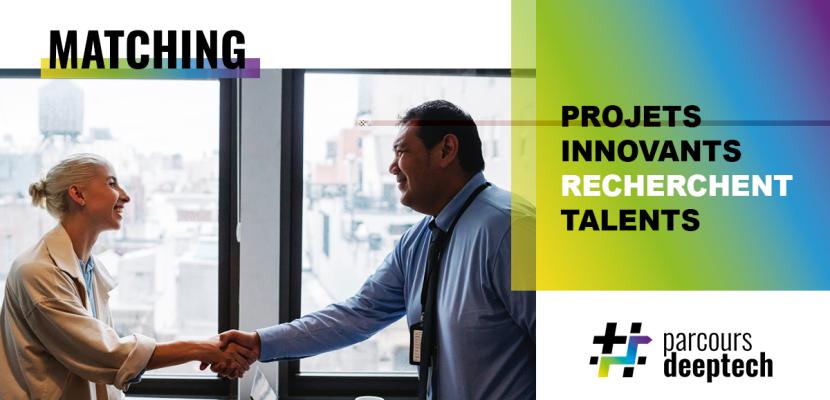 Deeptech Matching 2 people greeting each other