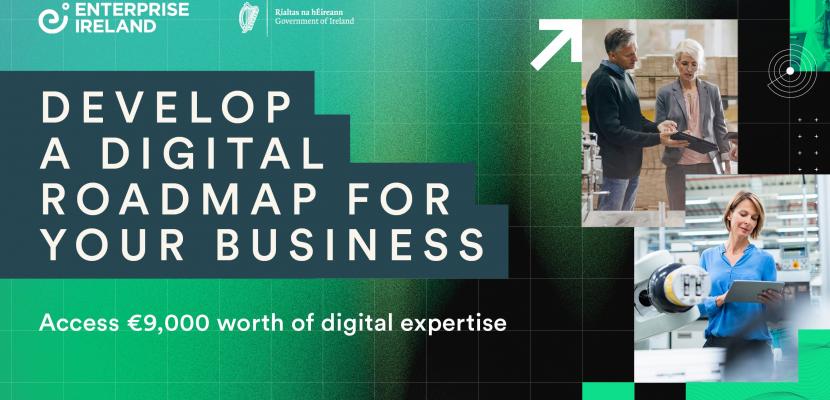 Enterprise Ireland's Digitalisation Voucher wirth €9,000 Image to promote Enterprise Ireland's Digitalisation Voucher wirth €9,000