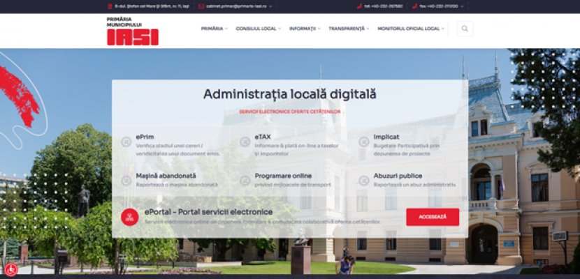 Iasi ePortal for online public services Iasi ePortal