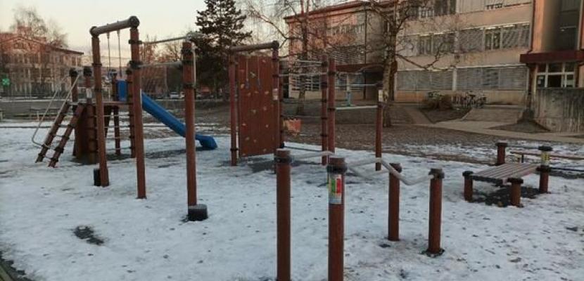 Multigenerational sports ground in Kaselj, Ljubljana