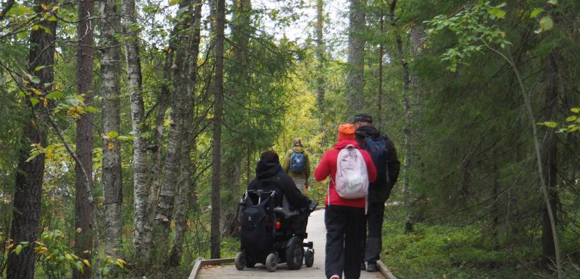 Accessible nature trail in Arctic Circle Lapland Accessible nature trail in Arctic Circle Lapland