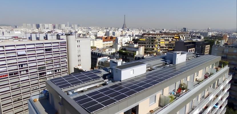 The Vouillé-Brancion Residence, a comprehensive energy renovation of a condominium A photovoltaic (PV) installation on top of a residential building