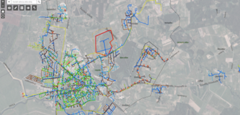 Interactive map of the water network operated by UAB "Šilutės vandenys" Interactive map of Silute water network