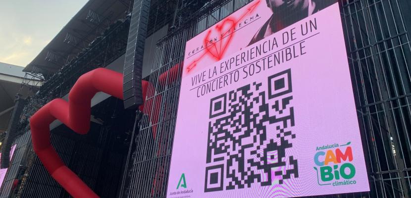 QR musical concert Manuel Carrasco Sustainable event. Manuel Carrasco musical concert