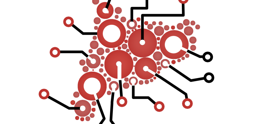 Background AI Strategy Catalonia. Drawing map of Catalonia with digital elements.