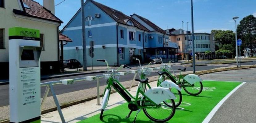 Bike rental stop in Ljutomer