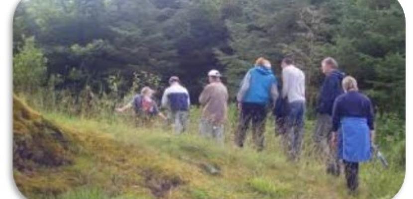 Walkers through Leitrim Landscape as part of SLOW Adventure Tourism Walkers through Leitrim Landscape as part of SLOW Adventure Tourism