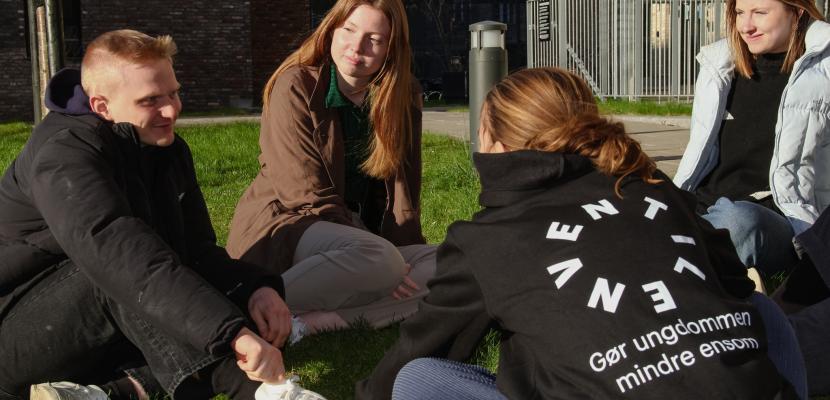 Ventilen The photo shows one of Ventilen’s local groups where young people come together to build friendships and find a safe, supportive environment.