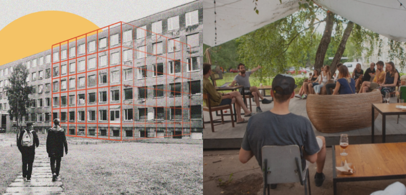 Viskaļi (Institute of Design for Quality of Life) The initiative promoted by the local NGO Free Riga transformed an abandoned Faculty of Riga Technical University (RTU) at Viskaļu iela into a dynamic and purposeful space.