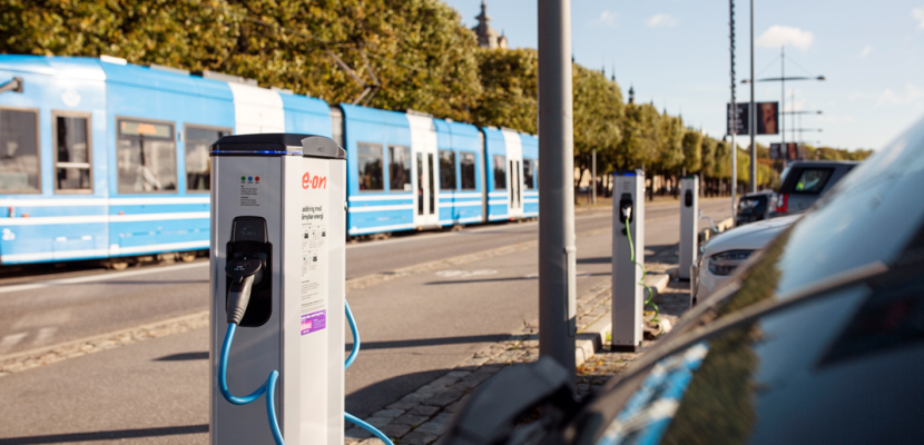 Charging street in Stockholm Charging street in Stockholm