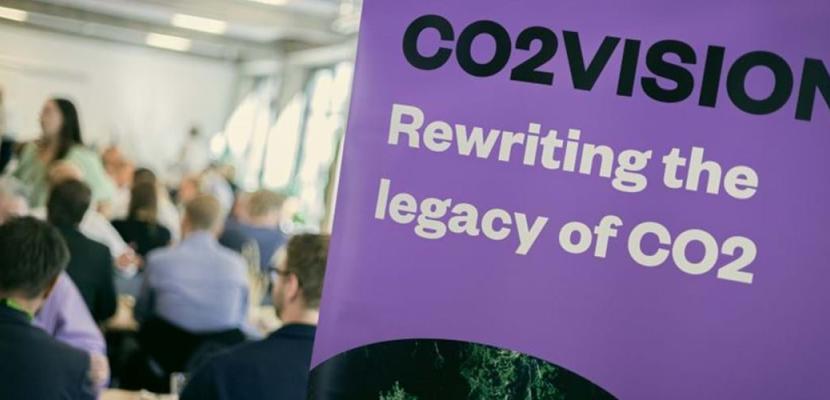 CO2Vision slogan "Rewriting the legacy of CO2" Roll-up of CO2Vision slogan "Rewriting the legacy of CO2"