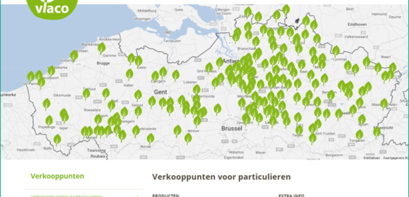 Vlaco products & vendors geopoints Vlaco website with overview products, production places and vendor points