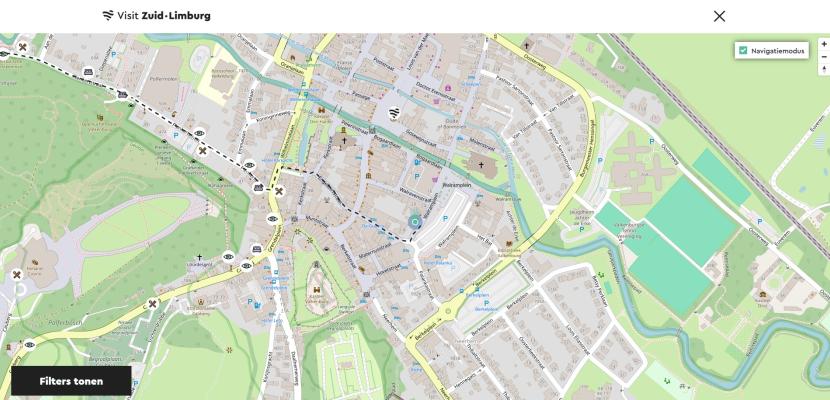 Real time navigation tool Map with working navigation mode