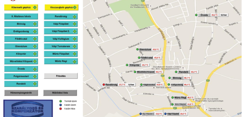 Tamasi city geothermal heating spots Map of Tamasi city