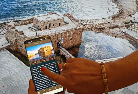 Pafos Castle, Cyprus, with smart app produced by CHRISTA Interreg Europe pilot action