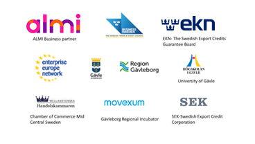Logos of stakeholders of the Team Gävleborg