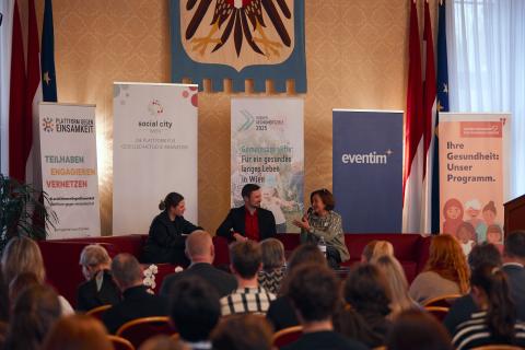 Talk between three experts