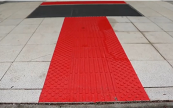 Tactile guide paths at the Airport Dubrovnik