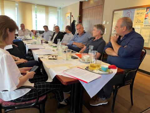Baden bei Wien Stakeholders Meeting People around a meeting table having a conference