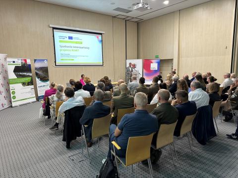 A wide audience of stakeholders discuss water challenges in the Kujawsko-Pomorskie region Stakeholder meeting Poland.