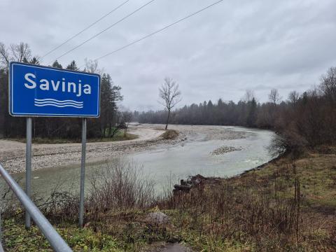 Savinja River, Slovenia Savinja River, Slovenia
