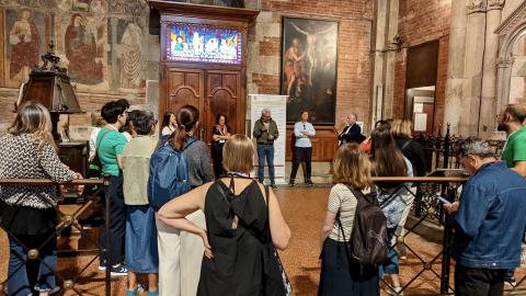 Study visit to the Basilica of San Michele Maggiore during the CHARME first interregional meeting Study visit to the Basilica of San Michele Maggiore during the CHARME first interregional meeting