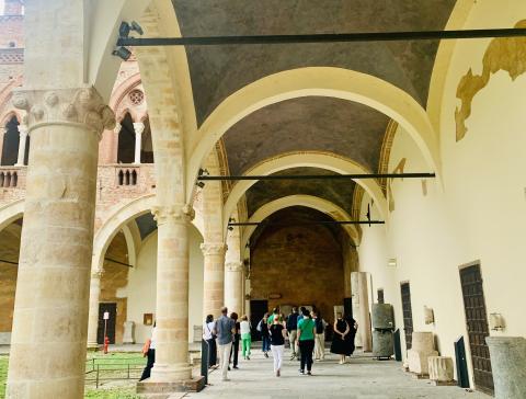 Study visit “1525-2025 Lights and shadows at Visconteo Castle, Pavia” during the first CHARME interregional meeting Study visit “1525-2025 Lights and shadows at Visconteo Castle, Pavia” during the first CHARME interregional meeting