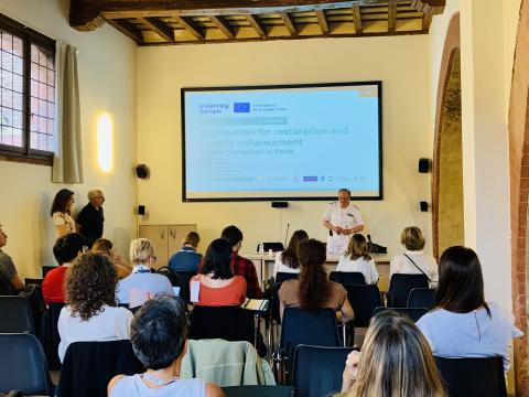 Study visit to the Castiglioni university college and its chapel during the first CHARME interregional meeting Study visit to the Castiglioni university college and its chapel during the first CHARME interregional meeting