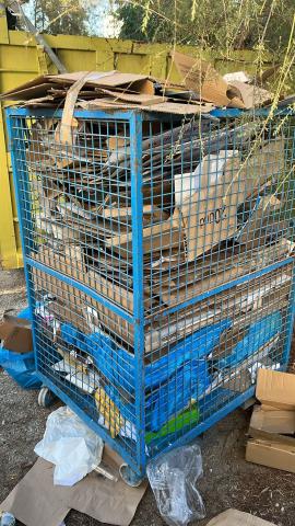 Paper-cardboard storage Cardboard deposit system during the event