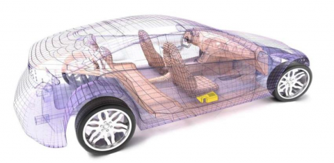 Positioning of the “Smart Cube” device in a vehicle of the municipal car-sharing fleet. Positioning of the “Smart Cube” device in a vehicle of the municipal car-sharing fleet.