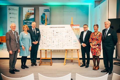 Kick off Green Deal on Circular Construction launched in 2019 - cooperation between Circular Flanders, the Public Wast Agency Flanders (OVAM) and the Flemish Confederation for the Construction (Embuild) 