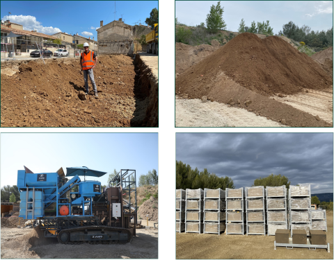Production of building materials 