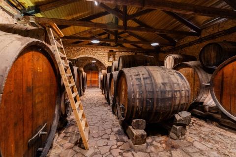 Barrels with Mavrodaphne of Patras at Achaia Clauss winery, Greece Barrels with Mavrodaphne of Patras at Achaia Clauss winery, Greece