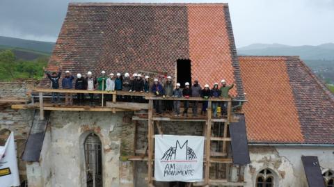 Intervention to secure the fortified church in the village of Vermes (Bistrita-Nasaud county)
