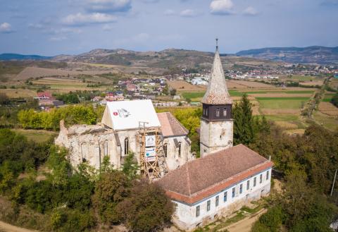 The fortified church in Vermes vilage (Bistrita-Nasaud county)