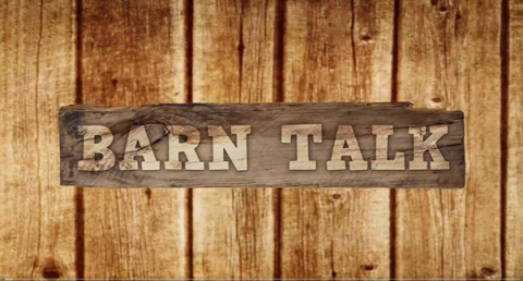 Two words on woods "BARN TALK"