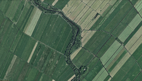 Aerial photo of rural areas in Bremen