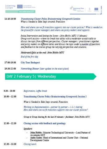 Accelerate GDT Budapest Agenda NDC Day 2