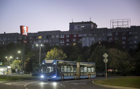 Electric bus. Electric bus.