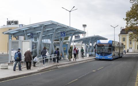 Electric bus. Electric bus.