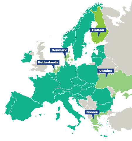 CLIBUS partnership map CLIBUS partnership map