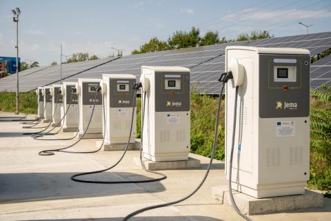 Charging stations for public transport. Charging stations.