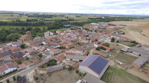 Location of the photovoltaic installation within the small village of La Serna