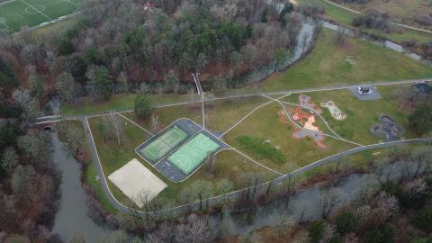 historical park from above