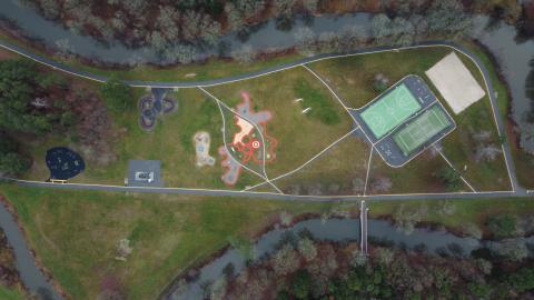 historical park from above