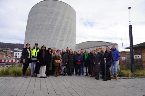 KARMA partners and stakeholders in front of the Wave house (Heidelberg,DE)
